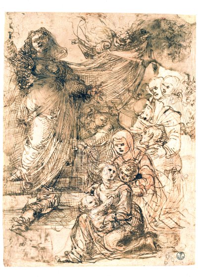 Studio preparatorio per Madonna con Bambino da Fra Bartolommeo